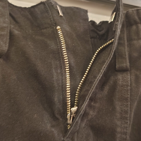 Motel Womens Small Hansa Cargo Trouser Black Utility Handmade 100% Cotton - Picture 4 of 11